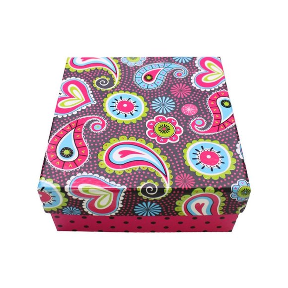 Multi coloured & Heart Box, Nested 3 Pcs - 7466-1 - Picture 3 of 5